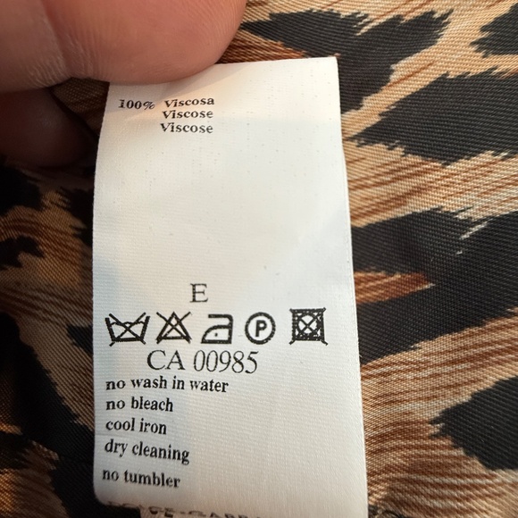 NWOT VTG Dolce & Gabbana Y2K Denim Blazer Leopard Print Womans SZ M - Picture 17 of 17